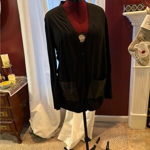 Black Cardigan with Pockets